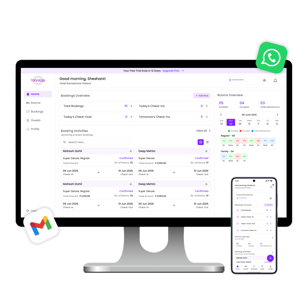 WhatsApp & Email Notifications