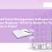 YAVASA small hotel management software compared with a traditional paper register for managing hotel bookings in India